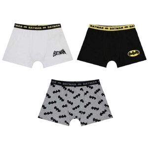 Batman Boys Batman Cotton Boxer Briefs (Pack of 3) / Black/Yellow